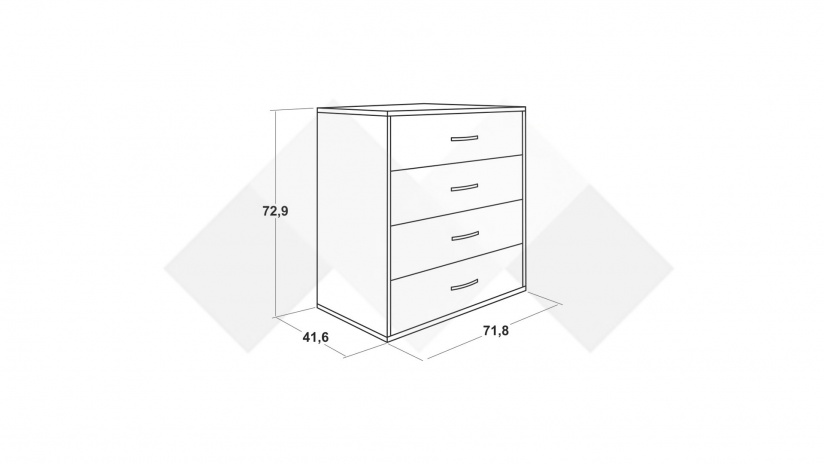 Скрин Жизел антрацит с дъб сонома - изглед 3 - МебелМаг Скрин Жизел антрацит с дъб сонома - изглед 3