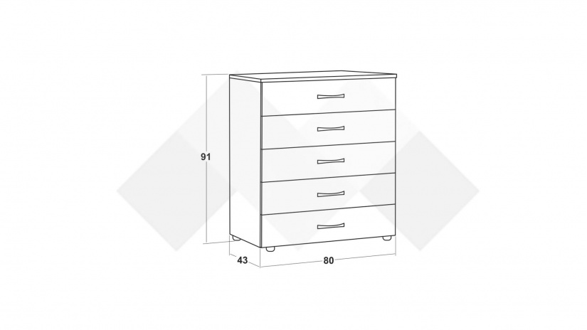 Скрин Галати дъб вотан светъл с антрацит - изглед 2 - МебелМаг Скрин Галати дъб вотан светъл с антрацит - изглед 2