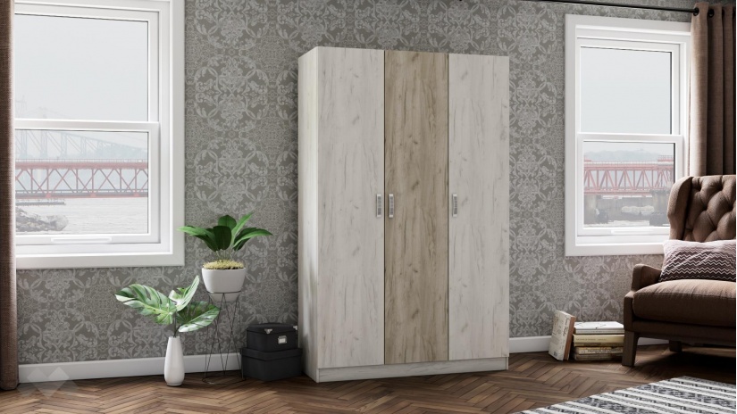 Спален комплект Адам А2 дъб крафт бял - изглед 5