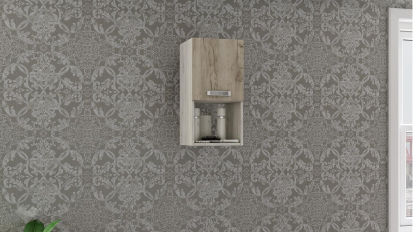 Спален комплект Адам А3 дъб крафт бял - изглед 9 - МебелМаг Спален комплект Адам А3 дъб крафт бял - изглед 9