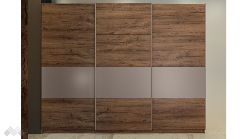 Спален комплект Калатрава кафяв дъб пиемона с лате - изглед 8 - МебелМаг Спален комплект Калатрава кафяв дъб пиемона с лате - изглед 8