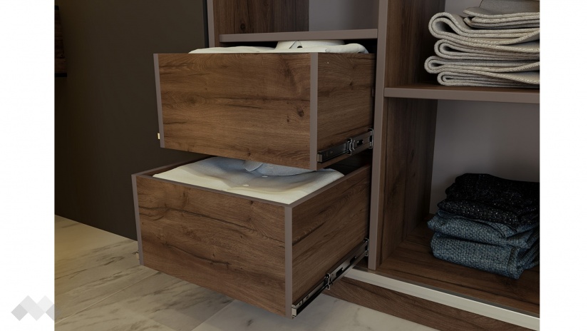 Спален комплект Калатрава кафяв дъб пиемона с лате - изглед 10 - МебелМаг Спален комплект Калатрава кафяв дъб пиемона с лате - изглед 10