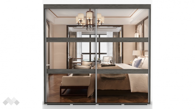 Спален комплект Латте тъмен норвежки бор - изглед 9