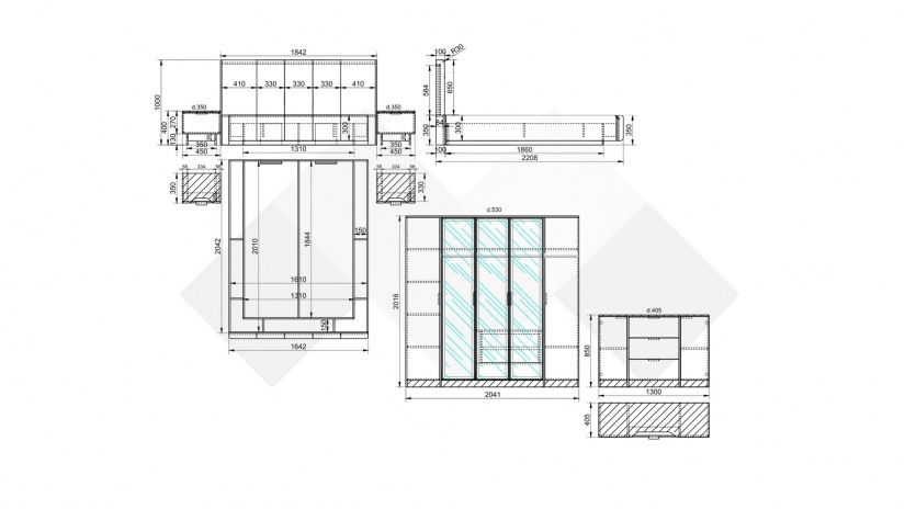 Спален комплект Лусо с включен матрак Бонел 160/200 кашмир с лате - изглед 11 - МебелМаг Спален комплект Лусо с включен матрак Бонел 160/200 кашмир с лате - изглед 11