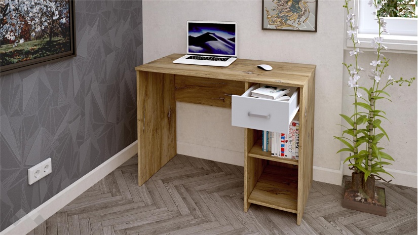 Спален комплект Селтик С3 келтски дъб със светло сиво - изглед 9 - МебелМаг Спален комплект Селтик С3 келтски дъб със светло сиво - изглед 9