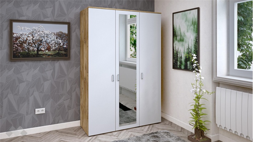 Спален комплект Селтик С3 келтски дъб със светло сиво - изглед 10 - МебелМаг Спален комплект Селтик С3 келтски дъб със светло сиво - изглед 10