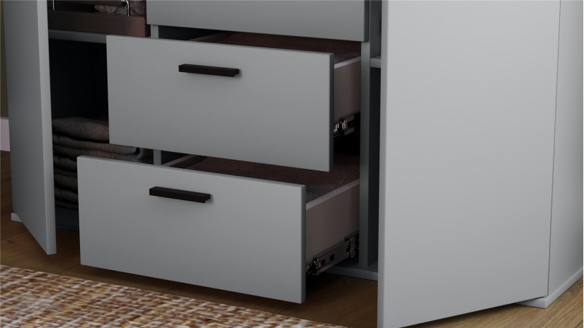 Спален комплект Скай K2 нардо сив - изглед 10 - МебелМаг Спален комплект Скай K2 нардо сив - изглед 10