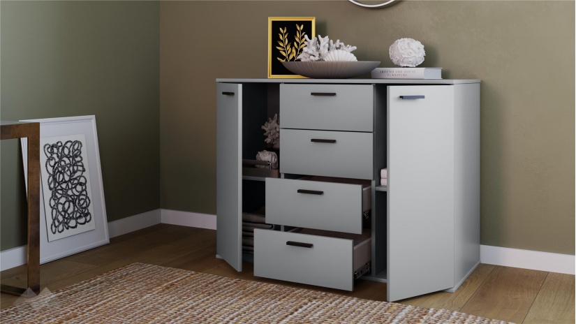 Спален комплект Скай K2 нардо сив - изглед 9 - МебелМаг Спален комплект Скай K2 нардо сив - изглед 9