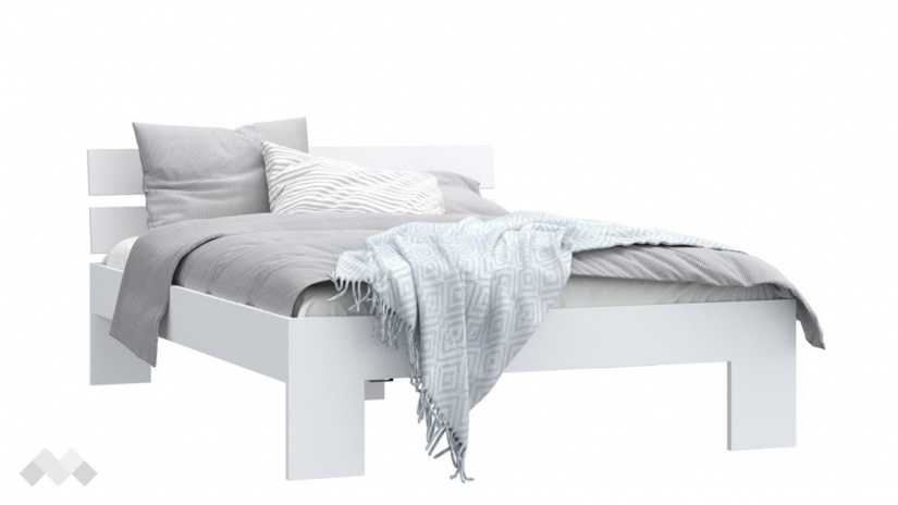 Спалня 140/200 Дирфилд с включен матрак Бонел 140/200 бял - изглед 2