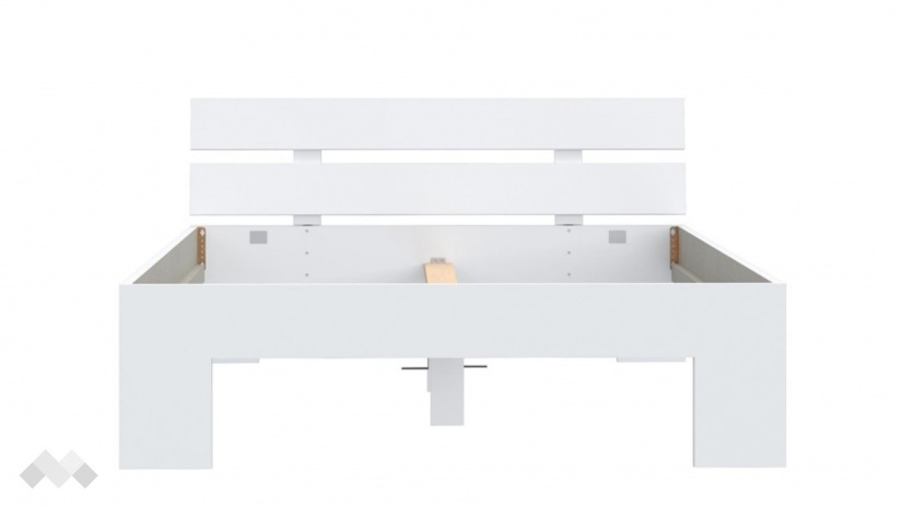 Спалня 140/200 Дирфилд с включен матрак Бонел 140/200 бял - изглед 3