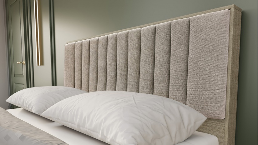 Спалня 160/200 Зак мока с лате - изглед 4 - МебелМаг Спалня 160/200 Зак мока с лате - изглед 4