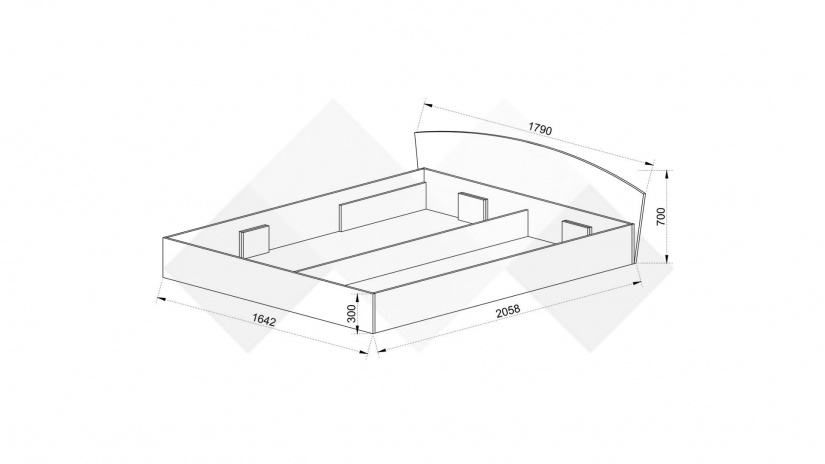 Спалня 160/200 Шайн с включен матрак Бонел 160/200 бял гланц - изглед 3 - МебелМаг Спалня 160/200 Шайн с включен матрак Бонел 160/200 бял гланц - изглед 3