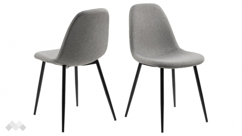 Трапезен стол Уилма тъмно сив - изглед 2 - МебелМаг Трапезен стол Уилма тъмно сив - изглед 2