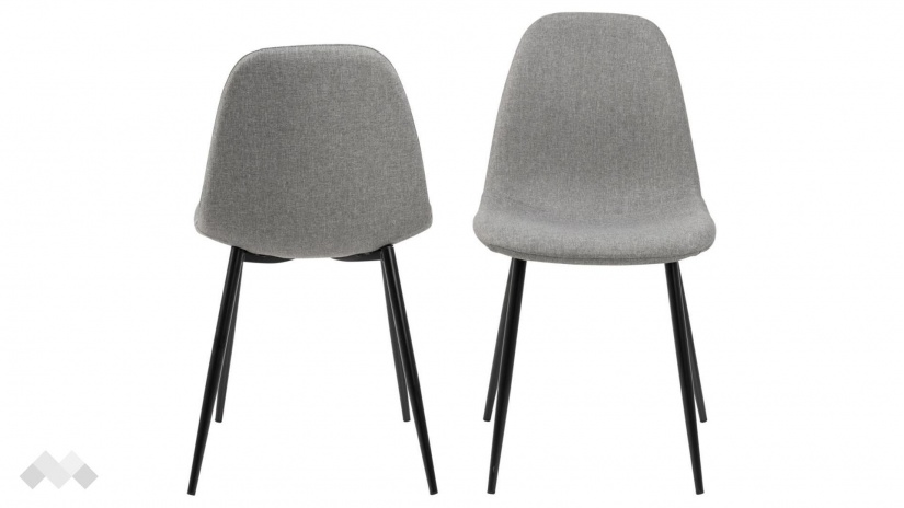 Трапезен стол Уилма тъмно сив - изглед 1 - МебелМаг Трапезен стол Уилма тъмно сив - изглед 1