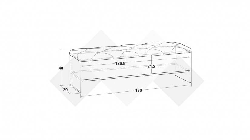 Ракла Моник златен дъб с бяло - изглед 3