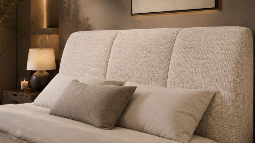 Тапицирана спалня 180/200 Ариоса с включен матрак Sleep Nuvia 180/200 бежов - изглед 2