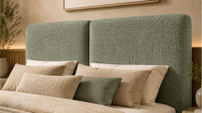 Тапицирана спалня 160/200 Мавира с включен матрак Sleep Nuvia 160/200 зелен - изглед 3