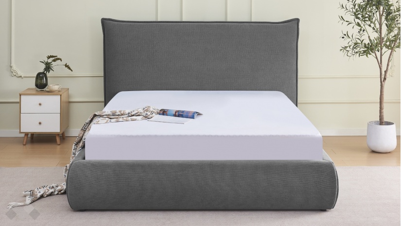 Тапицирана спалня 160/200 Намира с включен матрак Sleep Nuvia 160/200 сив - изглед 2