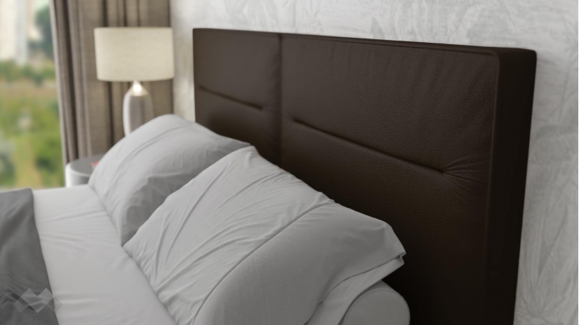 Тапицирана спалня 160/200 Никол с включен матрак Бонел 160/200 кафяв - изглед 3