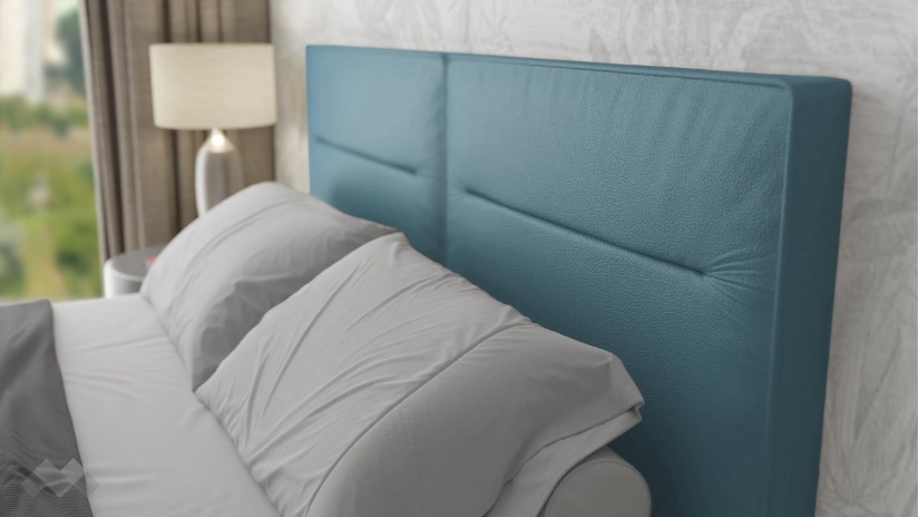 Тапицирана спалня 160/200 Никол с включен матрак Бонел 160/200 небесно синя - изглед 3