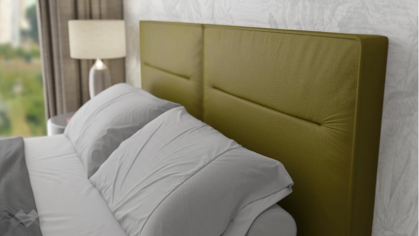 Тапицирана спалня 160/200 Никол с включен матрак Бонел 160/200 зелен - изглед 3