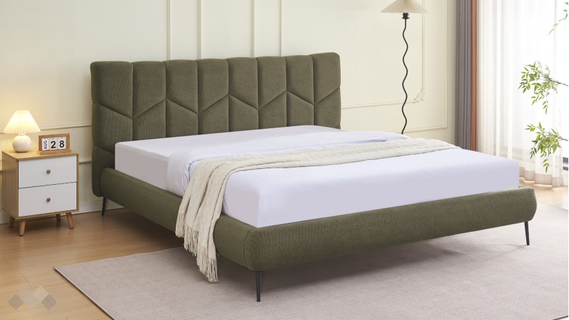 Тапицирана спалня 180/200 Талена с включен матрак Sleep Nuvia 180/200 зелен - изглед 1