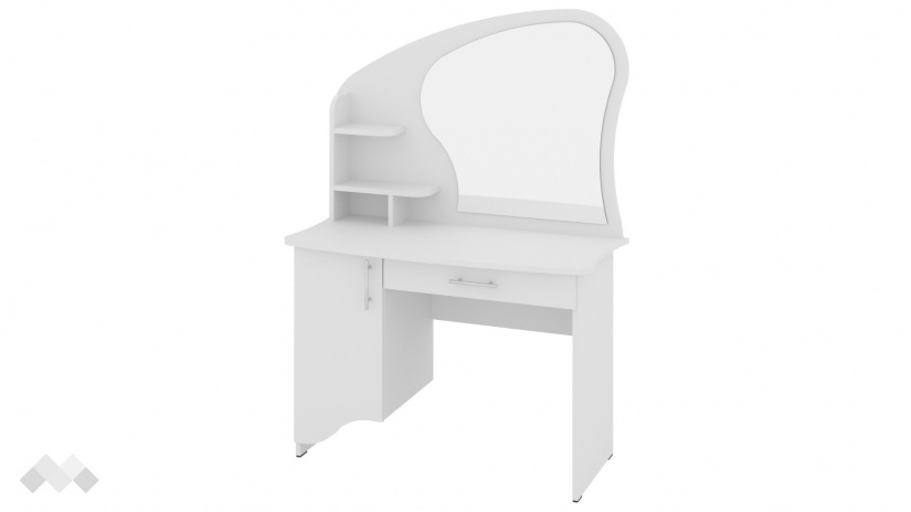 Тоалетка Болоня бял - изглед 2 - МебелМаг Тоалетка Болоня бял - изглед 2