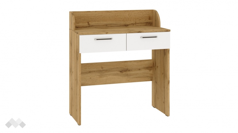 Тоалетка Моник златен дъб с бяло - изглед 2