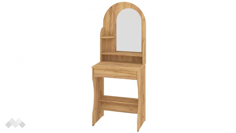 Тоалетка Павия златен дъб - изглед 2 - МебелМаг Тоалетка Павия златен дъб - изглед 2