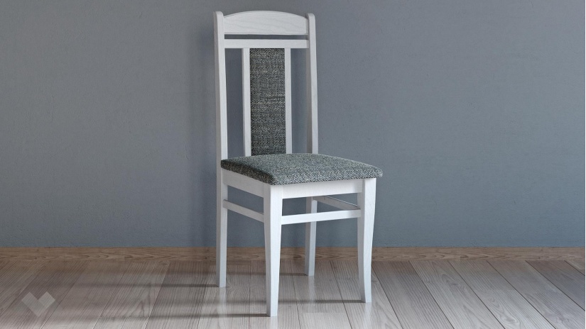 Трапезен стол Алекс бял - изглед 1 - МебелМаг Трапезен стол Алекс бял - изглед 1