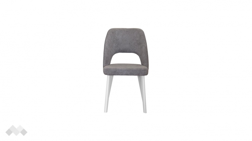 Трапезен стол Алия сив с бяло - изглед 1 - МебелМаг Трапезен стол Алия сив с бяло - изглед 1