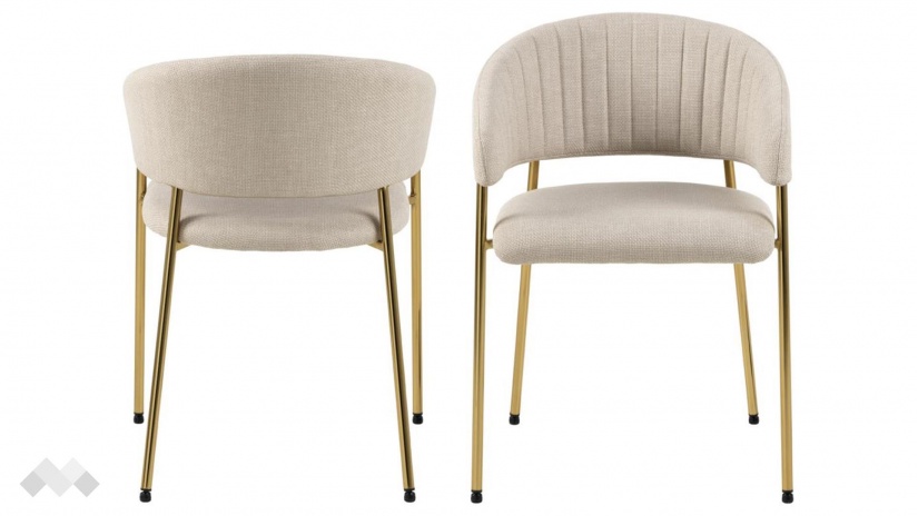 Трапезен стол Ансора бежов - изглед 1 - МебелМаг Трапезен стол Ансора бежов - изглед 1