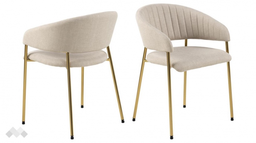 Трапезен стол Ансора бежов - изглед 2 - МебелМаг Трапезен стол Ансора бежов - изглед 2