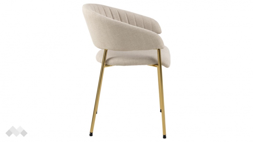 Трапезен стол Ансора бежов - изглед 3 - МебелМаг Трапезен стол Ансора бежов - изглед 3