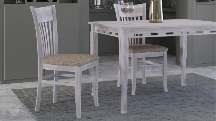 Трапезен стол Атина патина - изглед 1 - МебелМаг Трапезен стол Атина патина - изглед 1