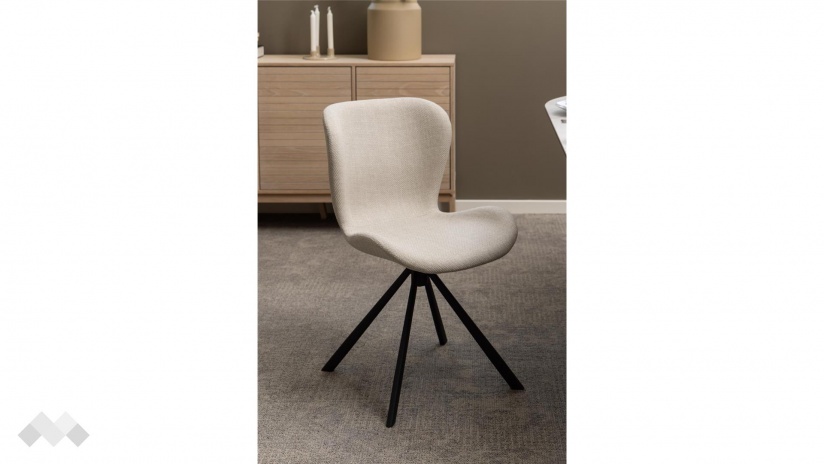 Трапезен стол Батилда бежов - изглед 5