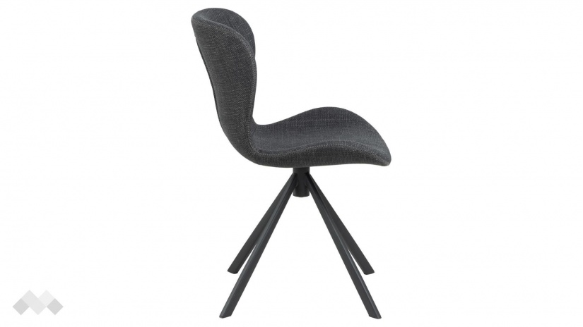 Трапезен стол Батилда тъмно сив - изглед 3