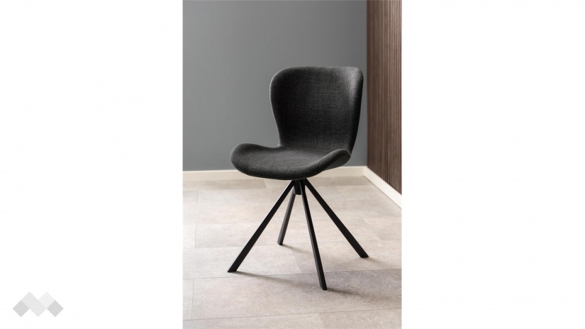 Трапезен стол Батилда тъмно сив - изглед 5