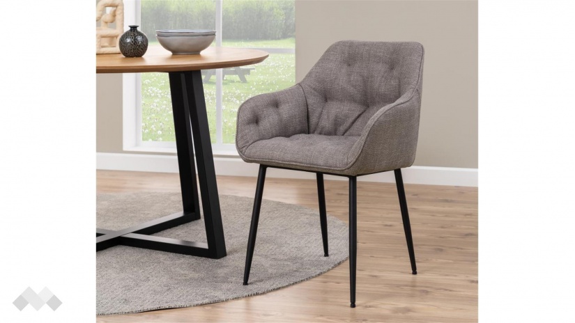 Трапезен стол Брук пепелно сив - изглед 4