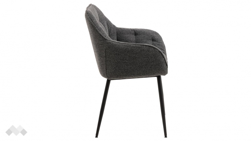 Трапезен стол Брук тъмно сив - изглед 3