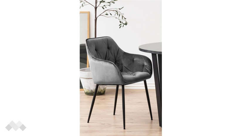 Трапезен стол Брук графит - изглед 4