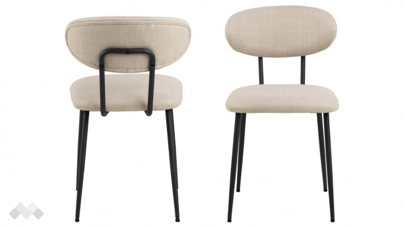 Трапезен стол Дениз бежов - изглед 1