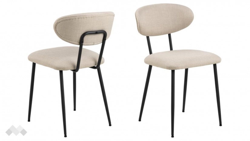 Трапезен стол Дениз бежов - изглед 2