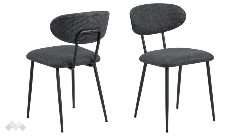 Трапезен стол Дениз тъмно сив - изглед 2