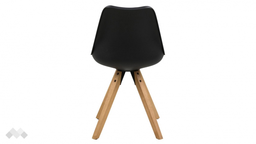 Трапезен стол Дима черен с дъб - изглед 5