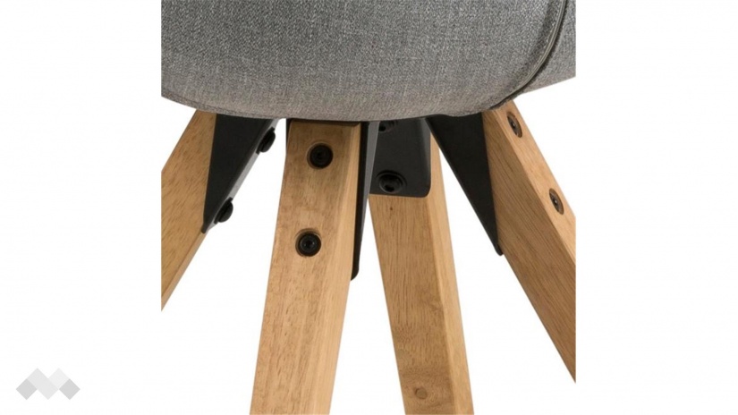 Трапезен стол Дима светло сив - изглед 4