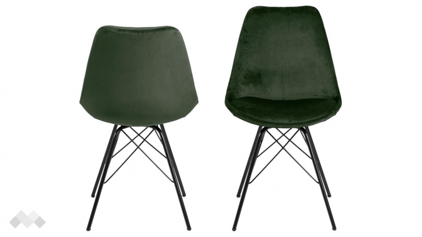 Трапезен стол Ерис зелен - изглед 1