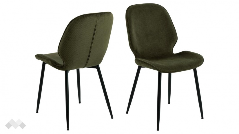 Трапезен стол Фемора маслено зелен - изглед 2