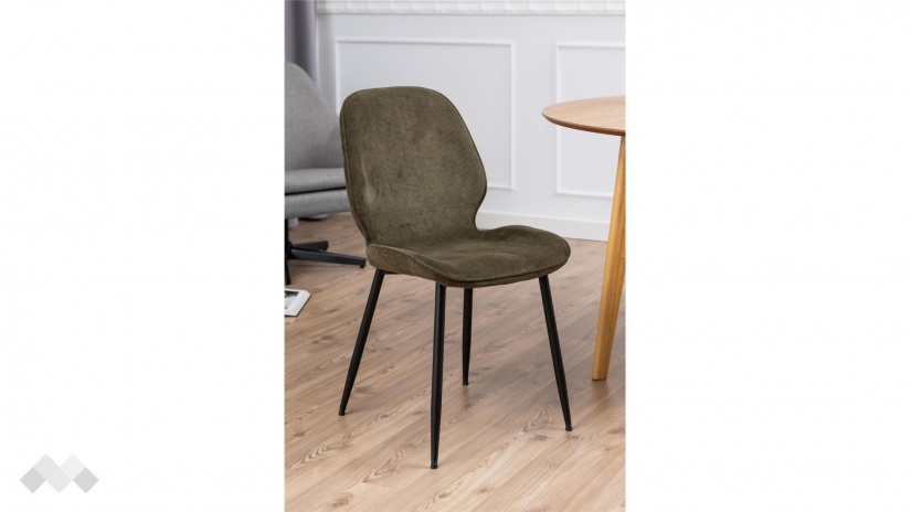 Трапезен стол Фемора маслено зелен - изглед 4