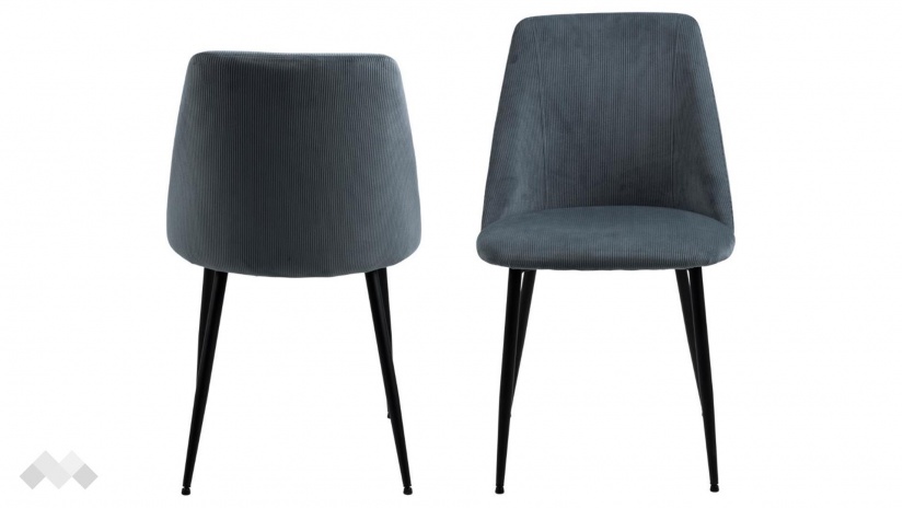 Трапезен стол Инес тъмно сив - изглед 1